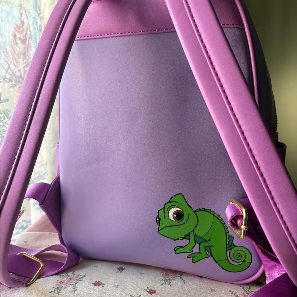 Loungefly Purple and Yellow Backpack - Picture 4 of 8